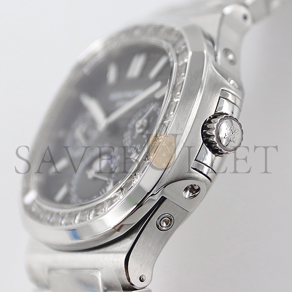 PATEK PHILLIPE NAUTILUS GREY DIAL WITH DIAMOND BEZEL IN STEEL WATCH 5740/1G-001 PATEK PHILLIPE NAUTILUS GREY DIAL WITH DIAMOND BEZEL IN STEEL WATCH 5740/1G-001